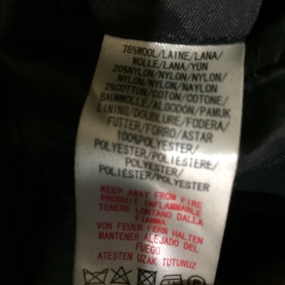 Wool Blend Jacket Sz L - Picture 8 of 8